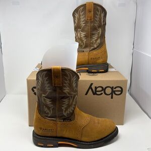 Ariat Workhog H2O Composite Toe Waterproof EH Pull-On Boots Men’s 11D
